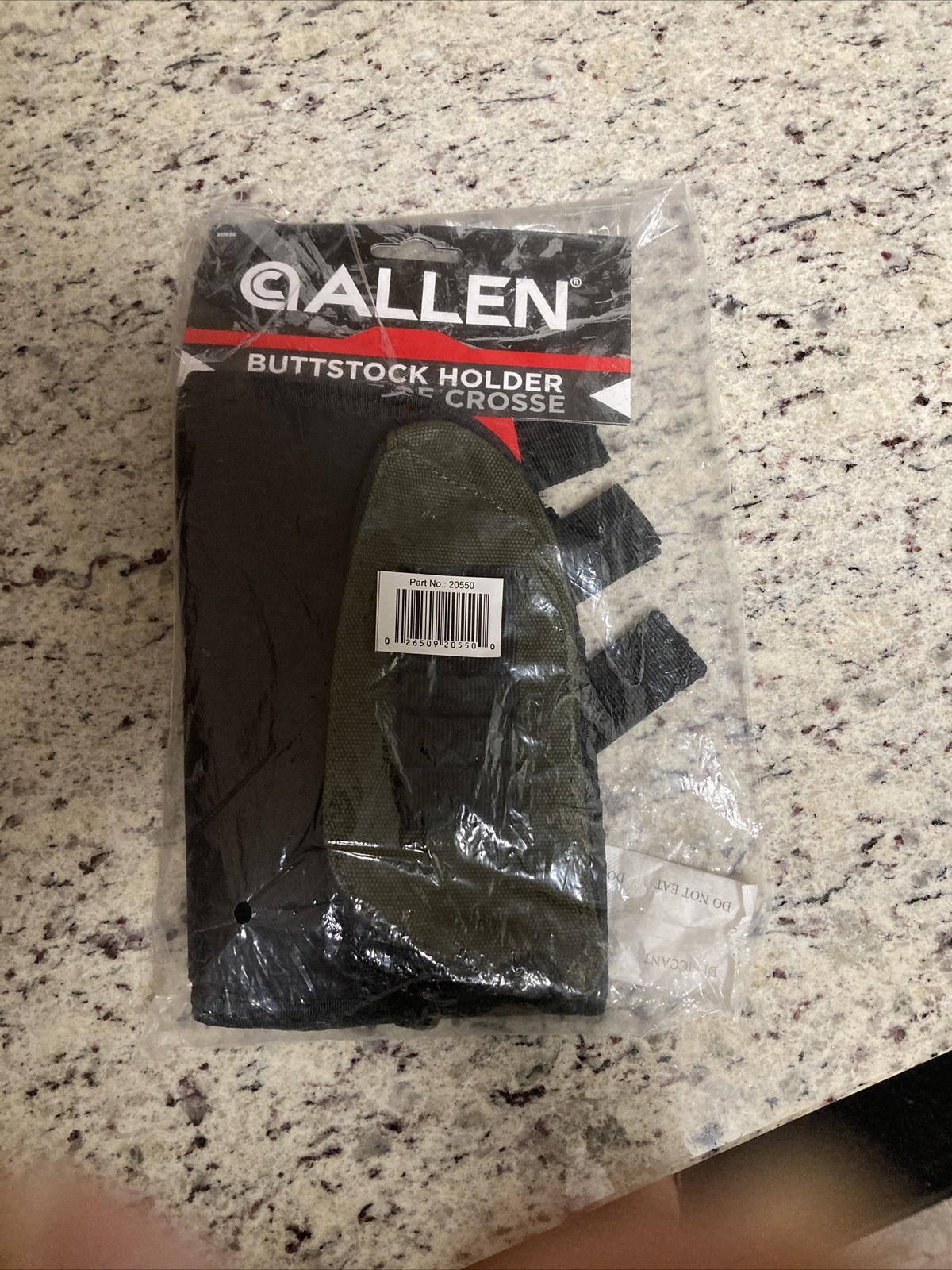 Allen Buttstock Cartridge Holder w/ Pouch Holds 5 Cartridges Black 20550