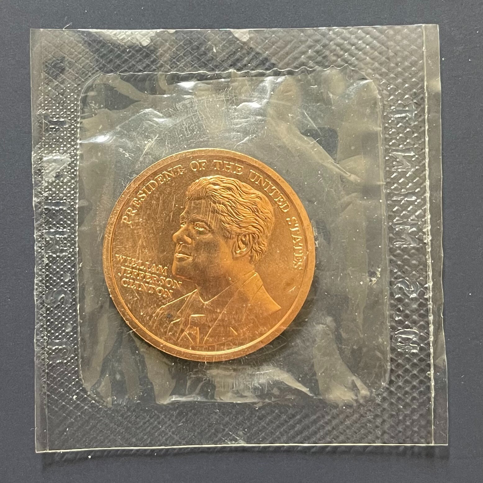 William Jefferson Clinton 1993 Inauguration Coin 1.3125" Sealed