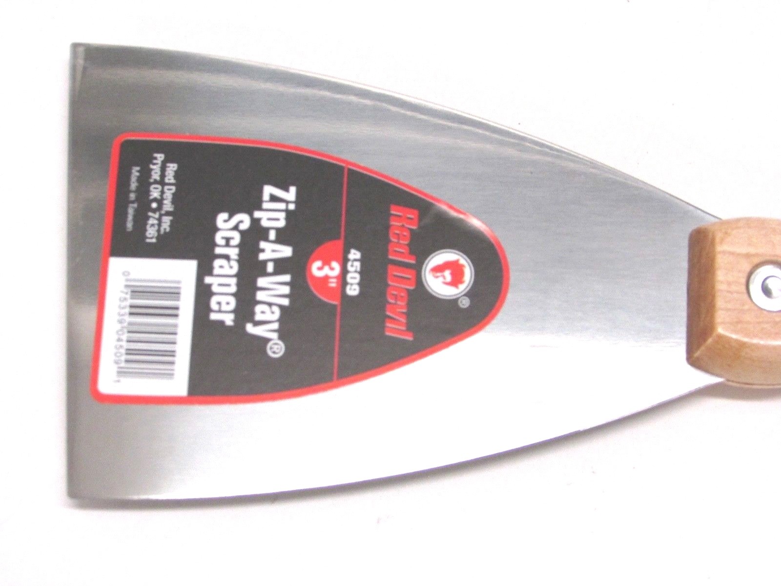 NEW! RED DEVIL PROFESSIONAL 3" ZIP-A-WAY SCRAPER STIFF KNIFE, #4509