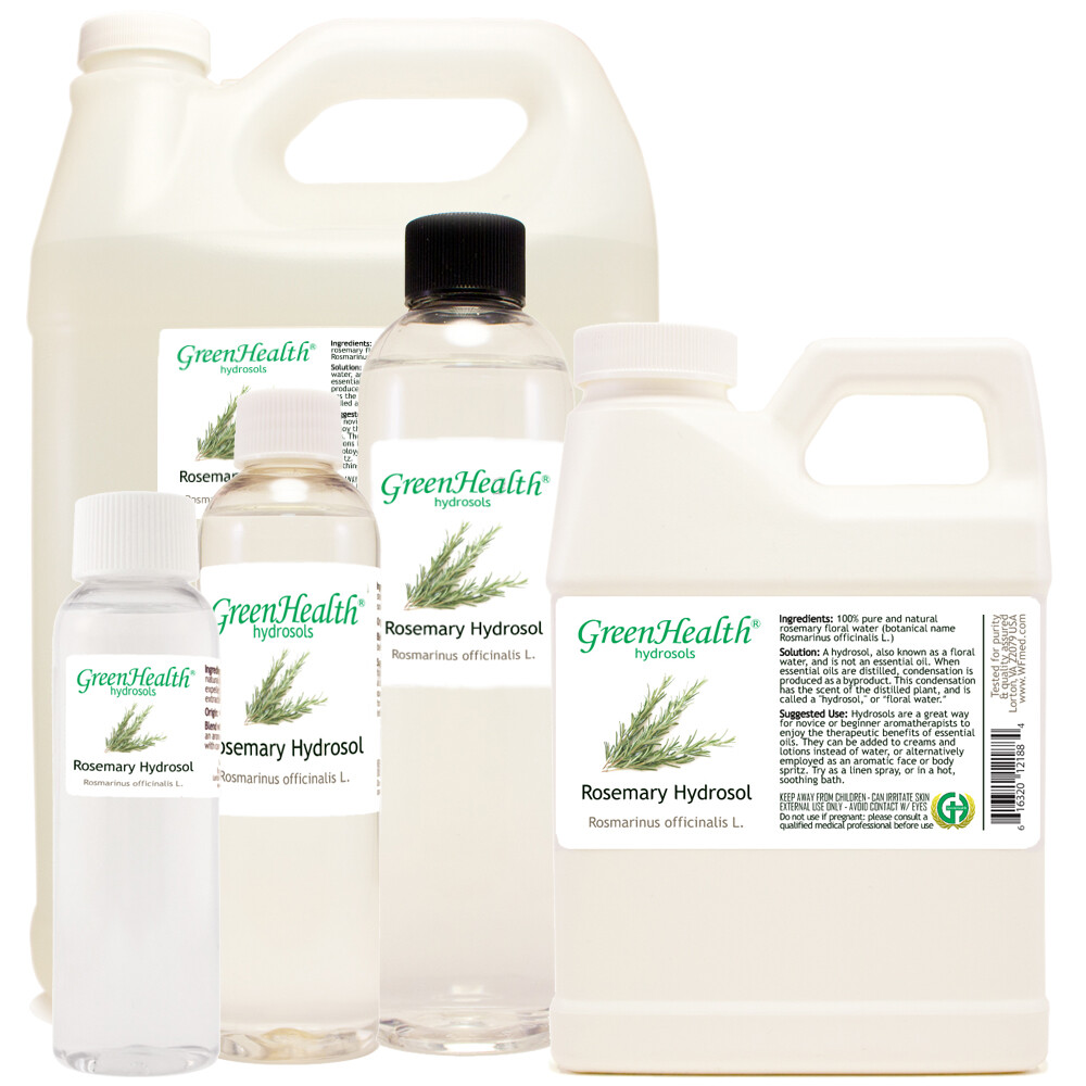 Rosemary Floral Water (Hydrosol) Free Shipping Many Sizes