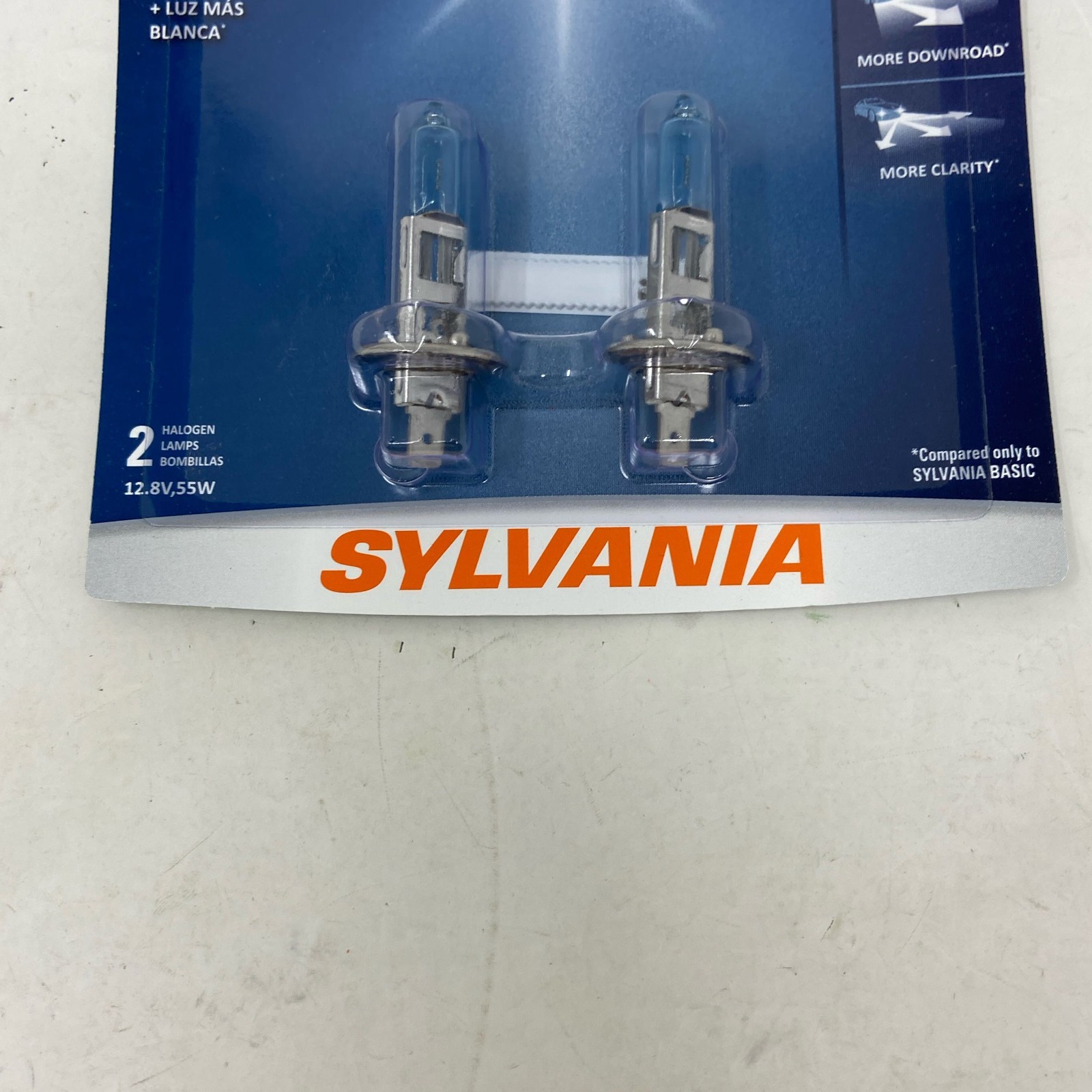 SYLVANIA SilverStar H1 Halogen Headlight Bulbs 2-Pack, White