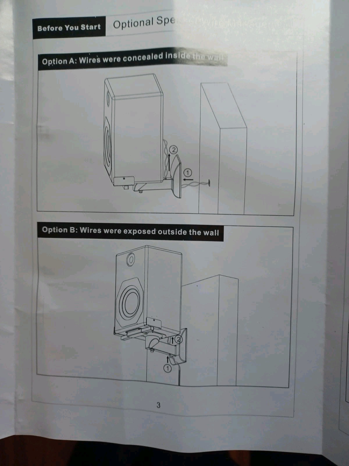 speaker wall mounts