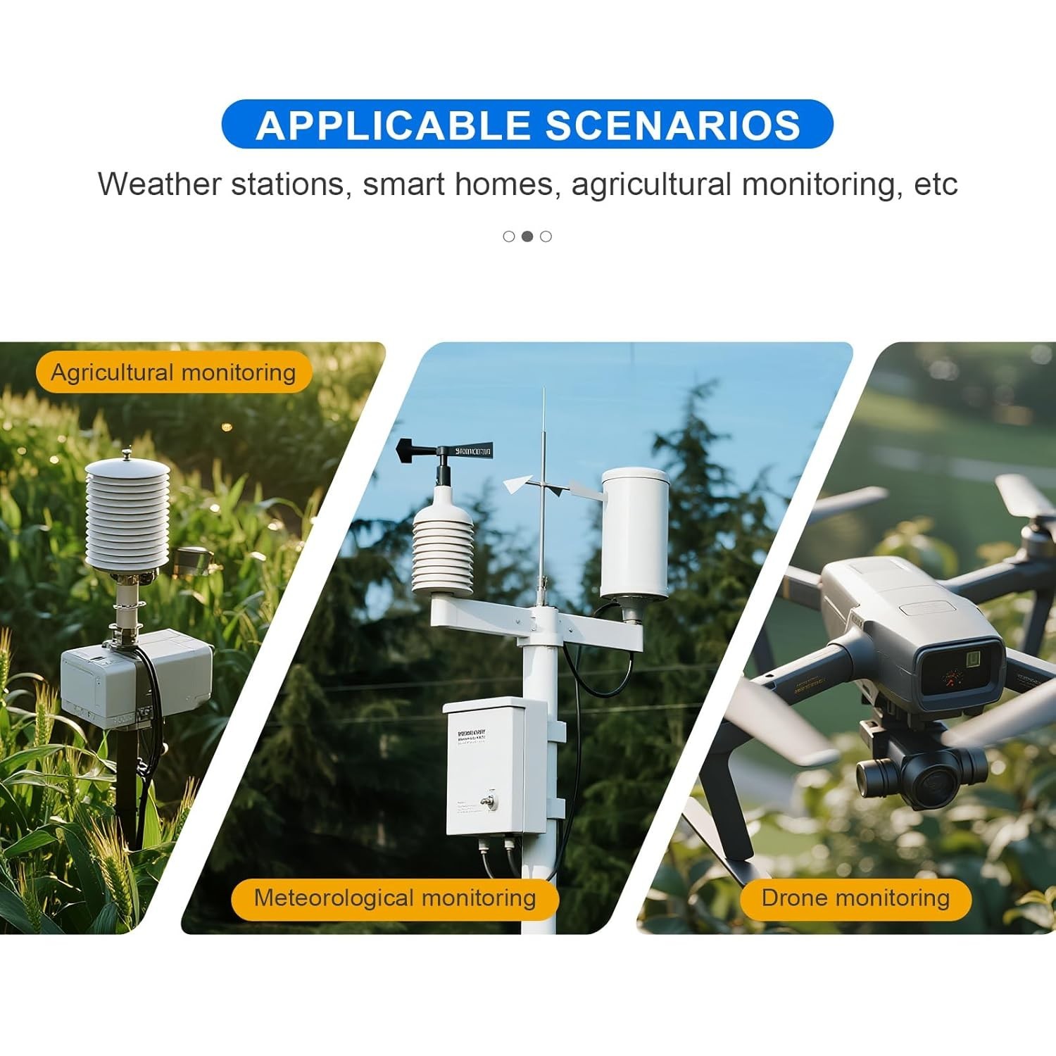 Environmental Sensor 4-in-1 Temperature Humidity Pressure Gas Compatible With...