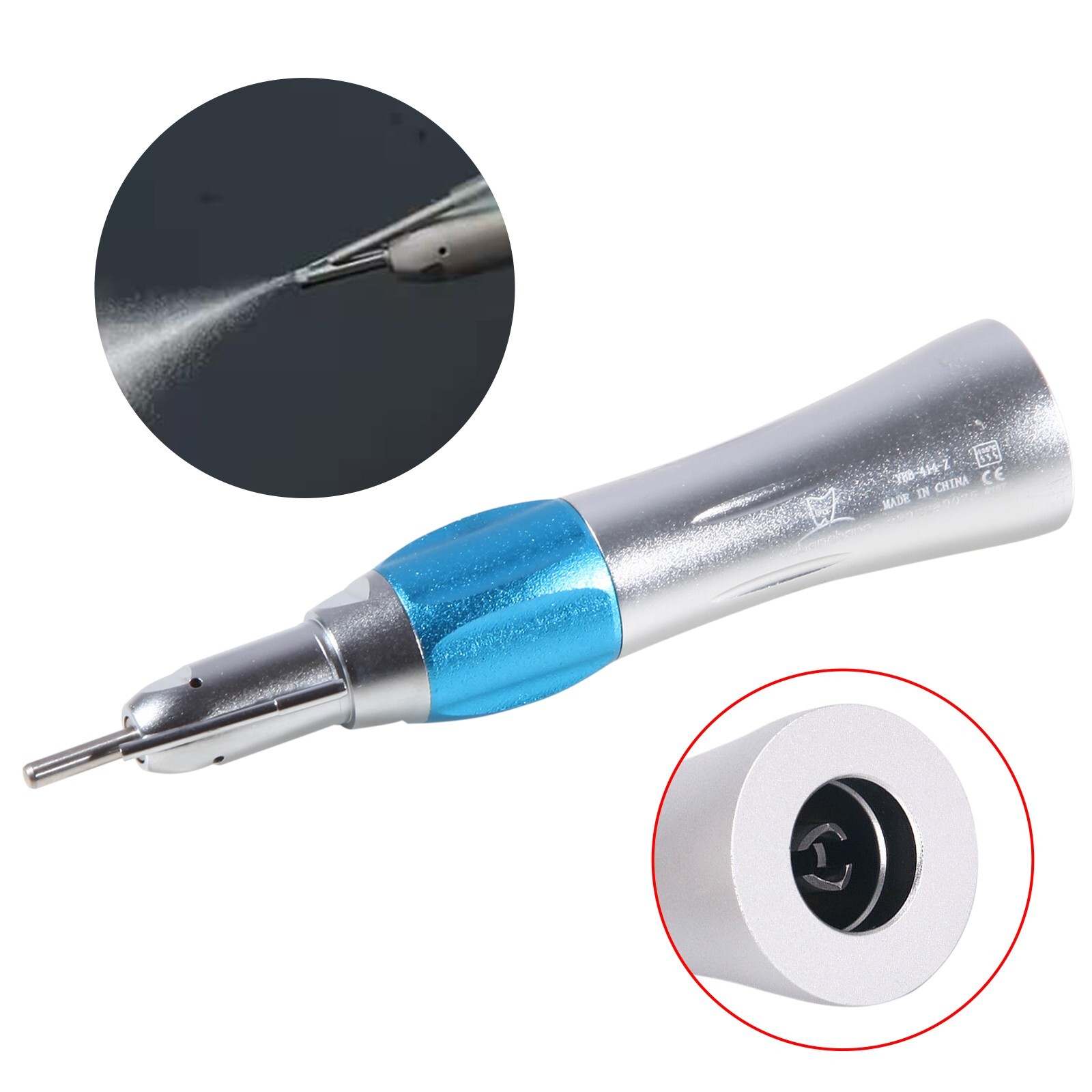Surgical Dental Straight Handpiece 1:1 NoseCone External Irrigation Low Speed OR