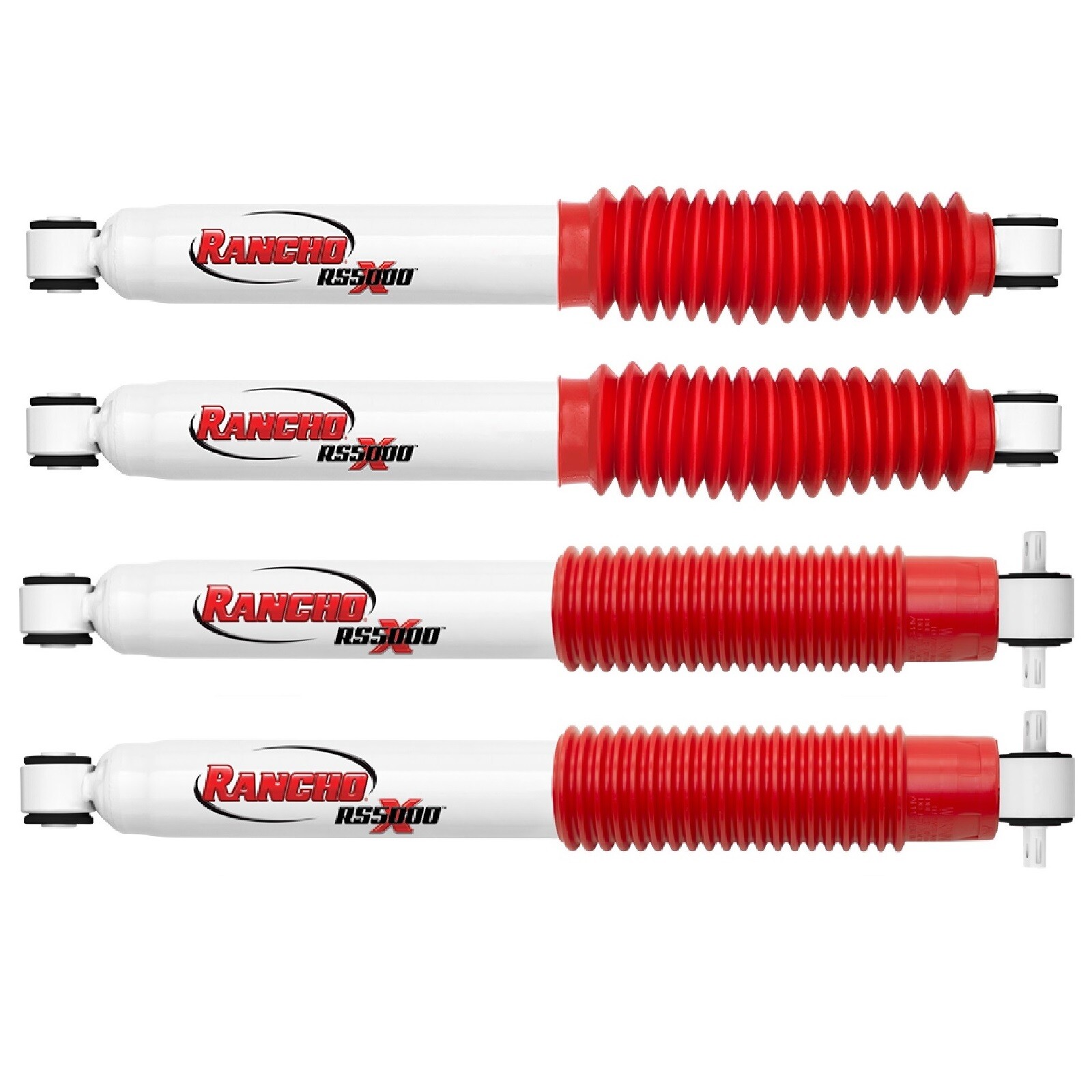 Rancho RS50000X Set of 4 Shocks for 1988-1999 K1500 K2500 4WD w/ 2.5-4" Lift