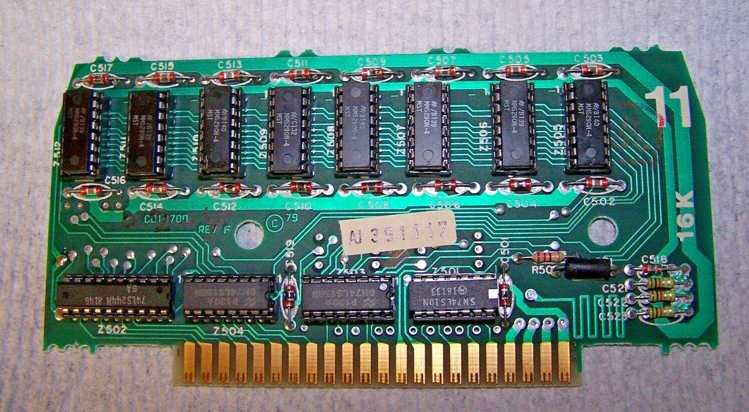 VINTAGE ATARI 16K MEMORY BOARD - Used / Collectible