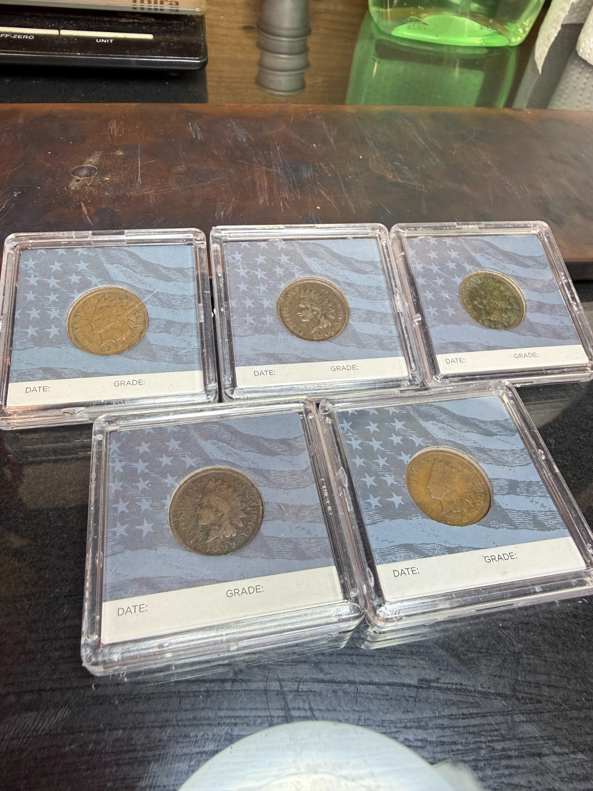 Indian Head Cent Lot of 5 - 1898, 1899, 1884, 1902, 1903 #ECP4
