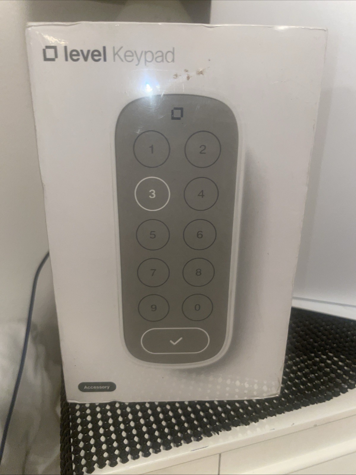 Level Keypad ‎K1 C-K11U Smart Lock Accessory in White/Gray