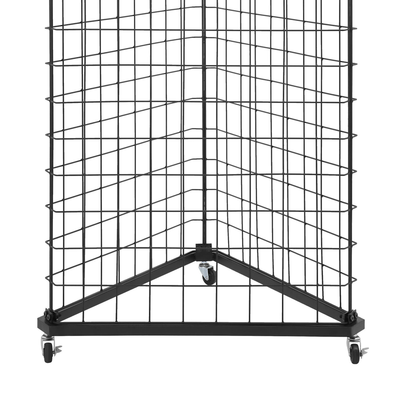 Wire Grid Panel Tower Triangle Display Stand Wire Grid for Retail Display Rack