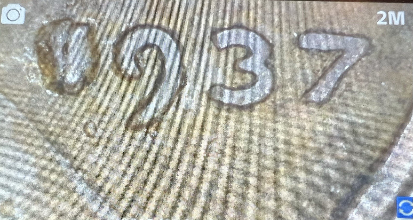 1937-D (No D) “D over 1” Lincoln Wheat Penny Error
