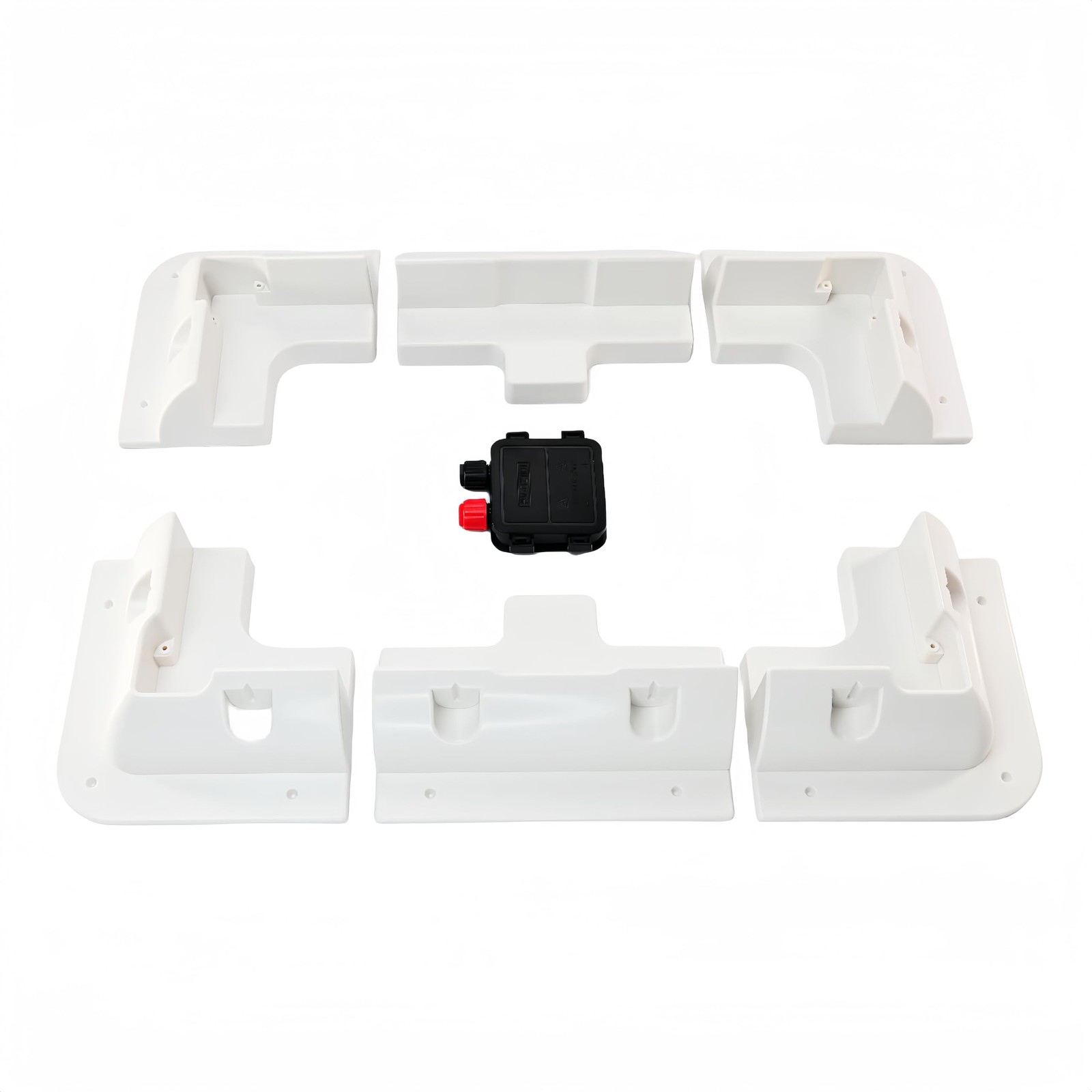 Solar Panel Mounting Brackets Kit, 7PCS Roof Mounts for RVs, Vans, Caravans, ...