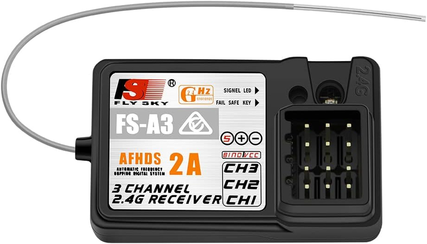 Flysky FS-A3 3CH Receiver 2.4G AFHDS 2A for Flysky FS-GT5 FS-GT2E FS-GT2F FS-GT2