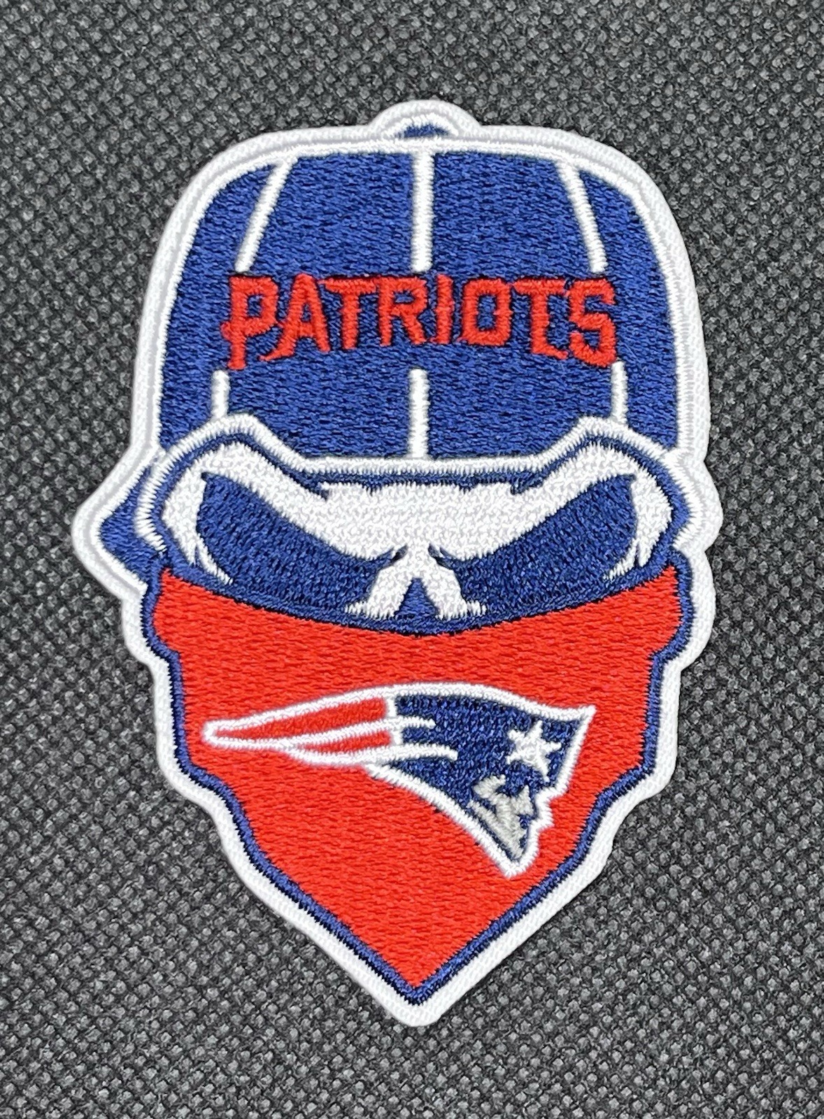 NEW ENGLAND PATRIOTS EMBROIDERED IRON ON PATCH 3.0” X 2.25” FREE SHIPPING