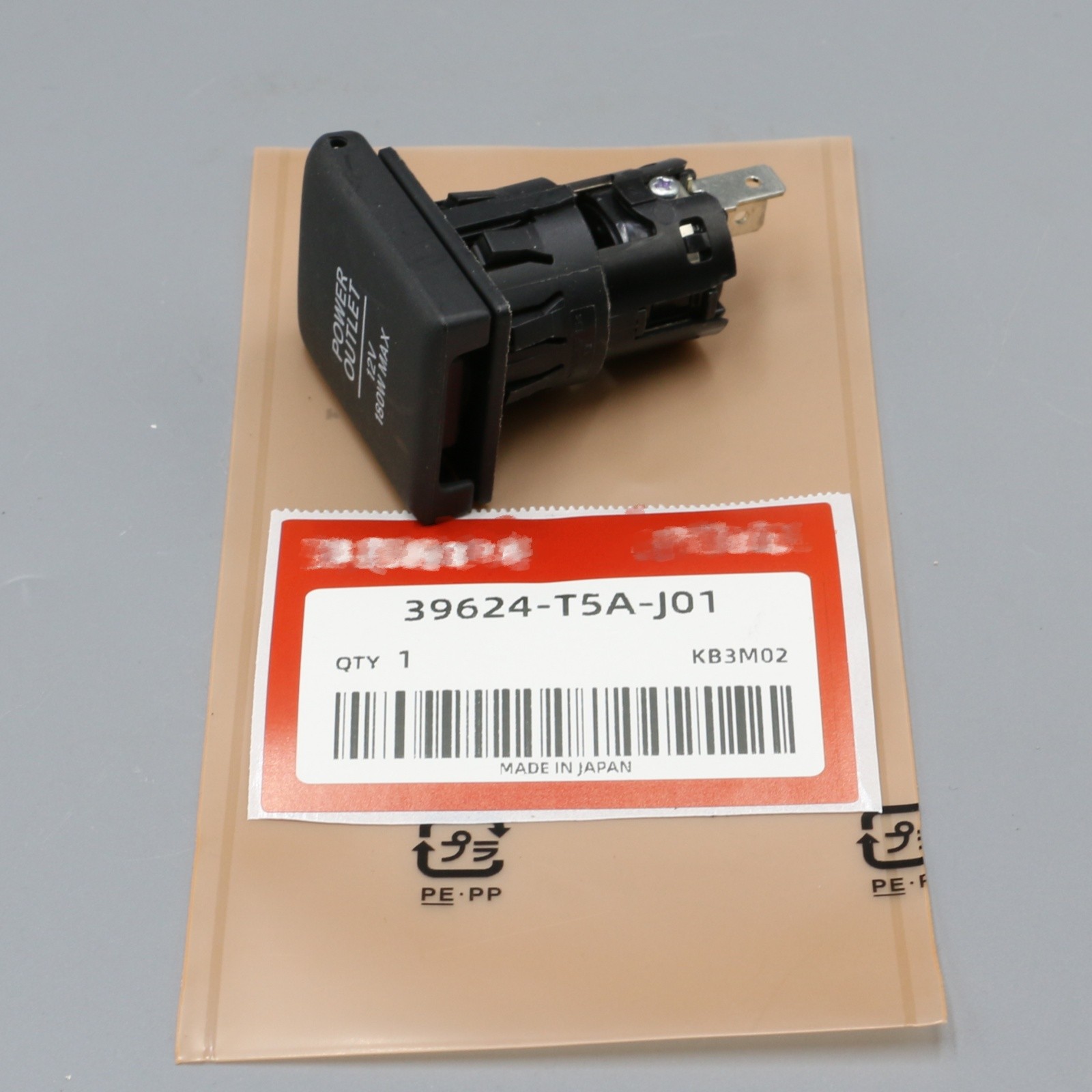 OEM For Honda Acura Center Console Power Outlet Socket Assy 39624-T5A-J01 US