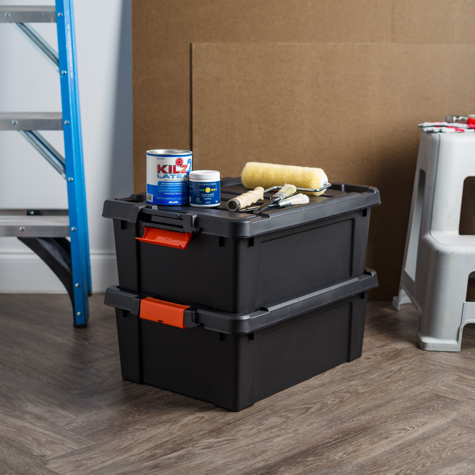IRIS 12 Gal. Plastic Storage Bins with Lids, Latching Totes, Heavy Duty