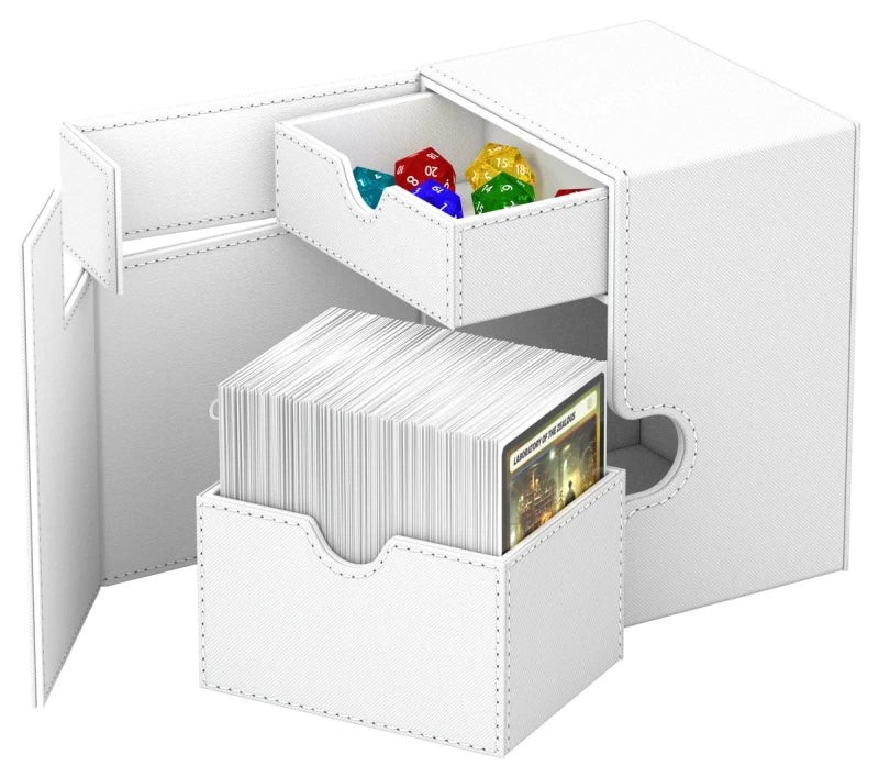 Ultimate Guard Flip n Tray 133 White Xenoskin Deck Box