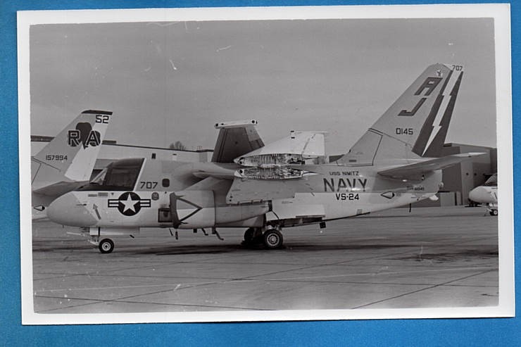 1970s-1980s US Navy S-3A Viking 160145 VS-24 USS Nimitz Original Photo
