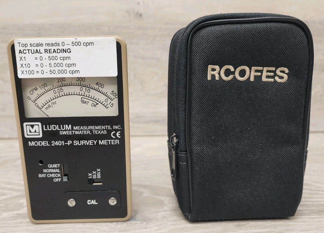 Ludlum 2401-P Survey Meter Radiation Detector Reader CALIBRATED 2023 READ! #1