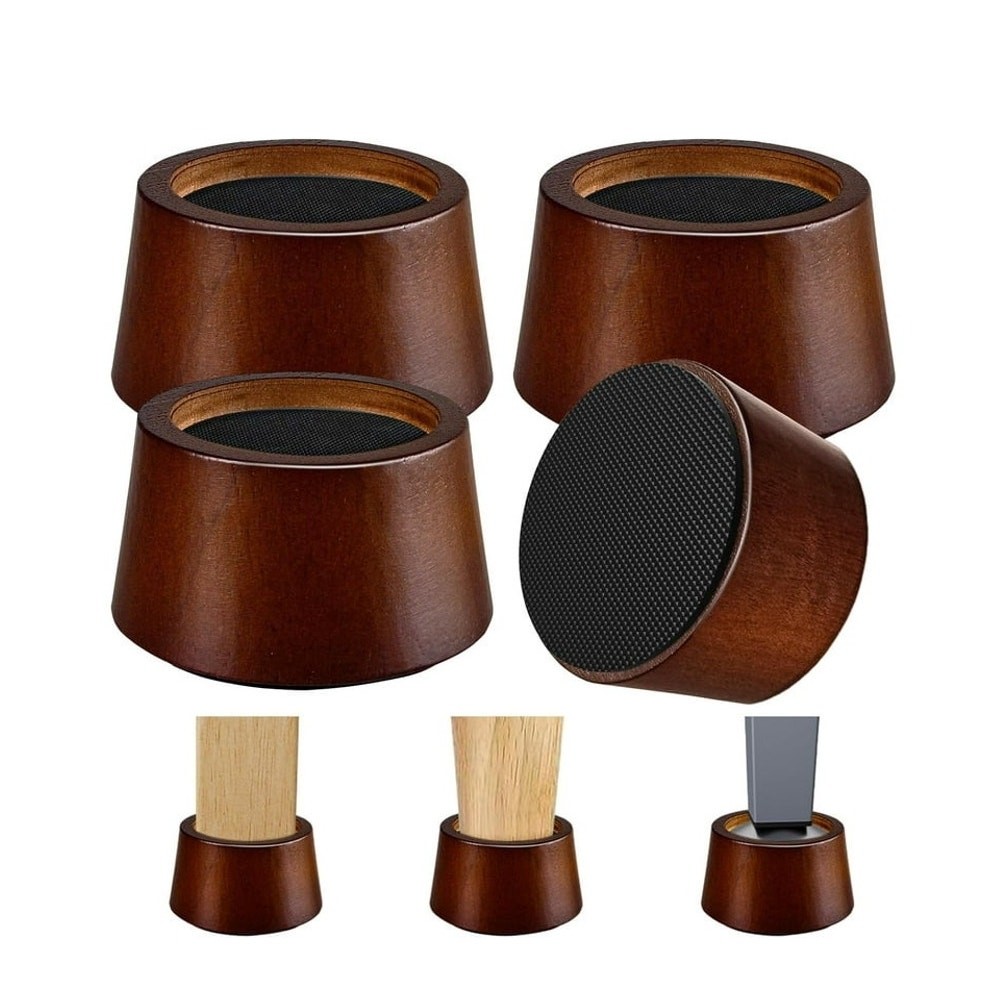 Ser of 4 Furniture Raisers Bed Risers - 2 Inch Wooden
