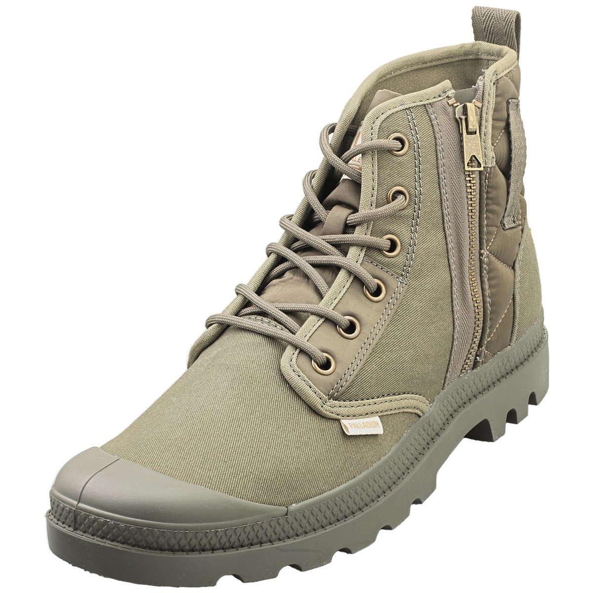 Palladium Pompa Detroit Zip Mens Casual Boots in Olive Night - 11 US