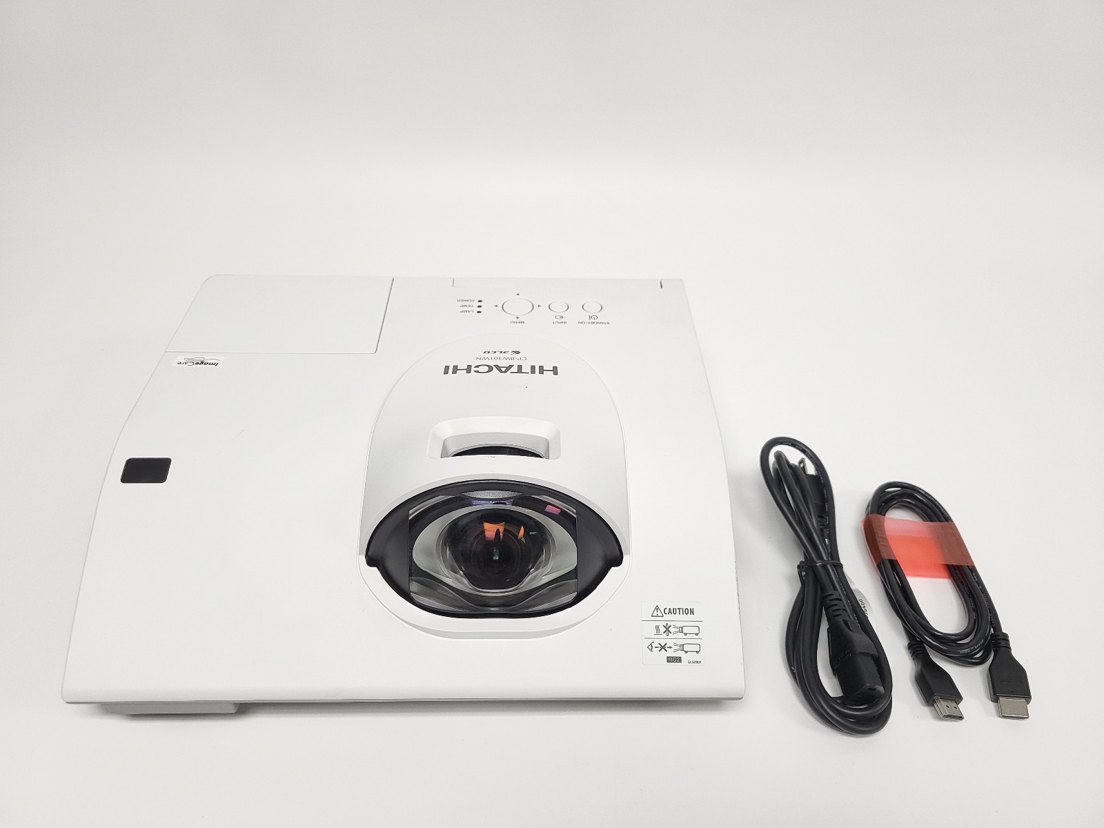 Hitachi CP-BW301WN Projector, 1280x800, HDMI, Short-Throw (1997 Lamp Hours)