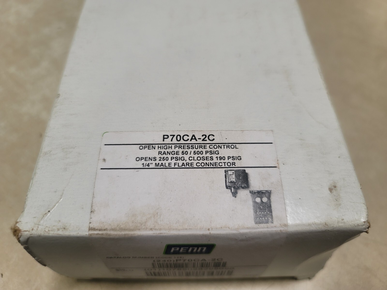 Penn Johnson Controls P70CA-2C Open High Pressure Control NOB