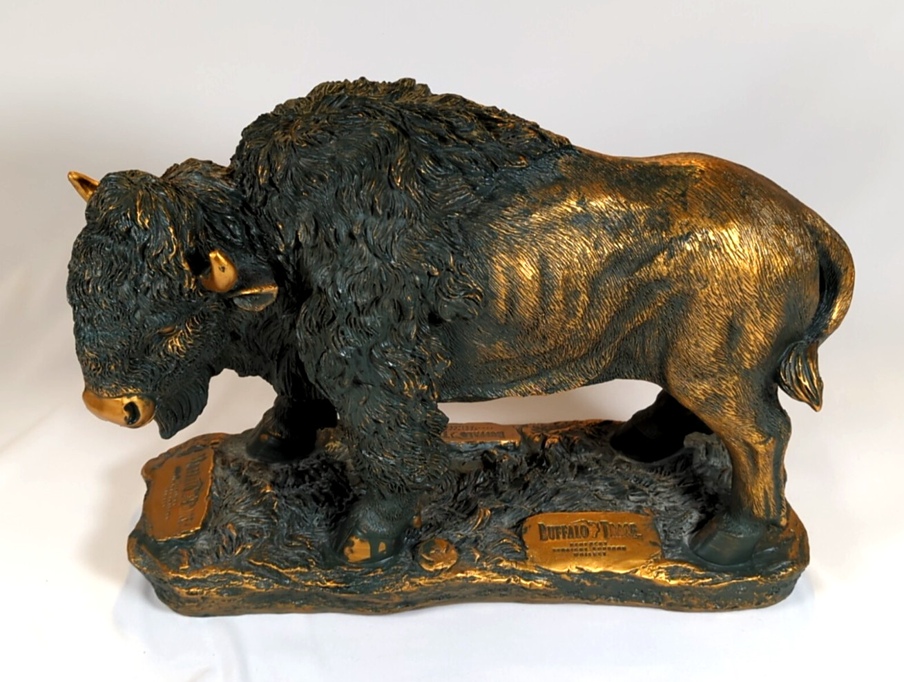Buffalo Trace Whiskey Distillery Statue Resin Buffalo Display Medium Size.