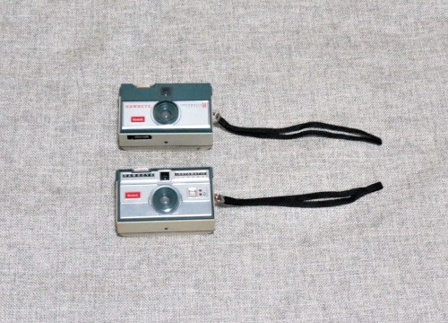 Two Vintage Kodak Hawk-Eye Instamatic Cameras (Instamatic & Instamatic R4)