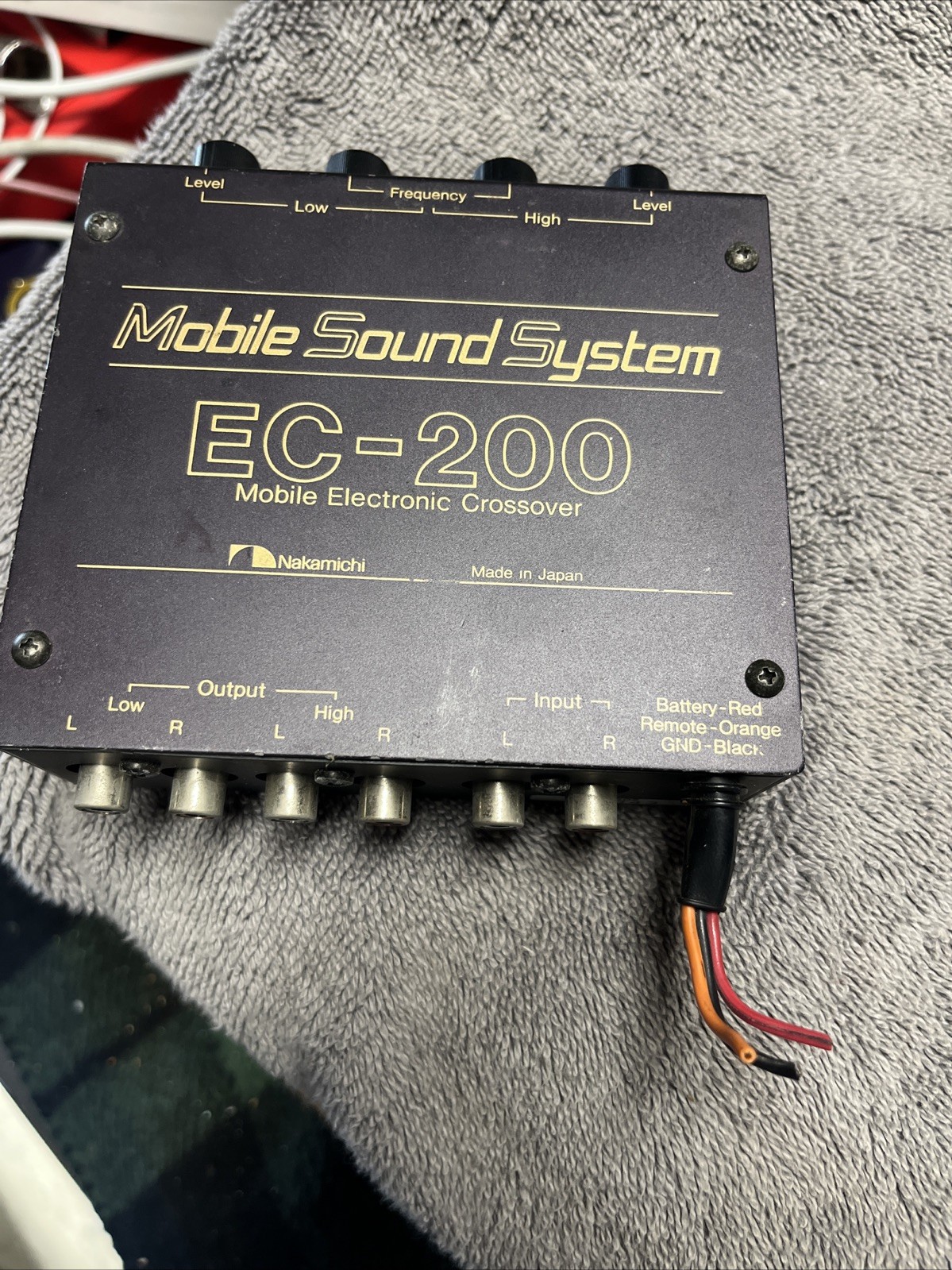 Nakamichi EC-200 Mobile Electronic Crossover Car Audio Signal Processor Japan