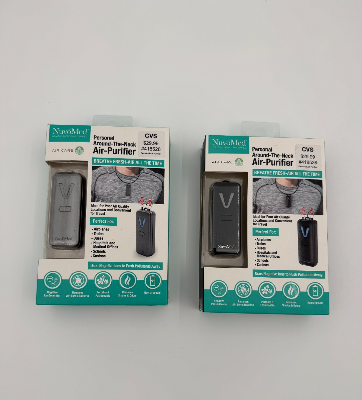 NuvoMed Personal Around The Neck Air Purifier NPF-8/0895 – Portable Air Cleaner