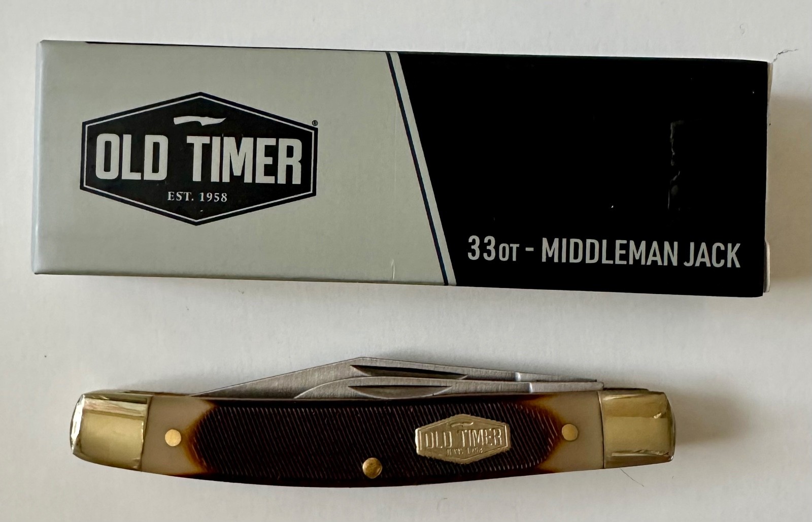 New Old Timer 33OT Middleman Jack 2 Blades Pocket Folding Knife