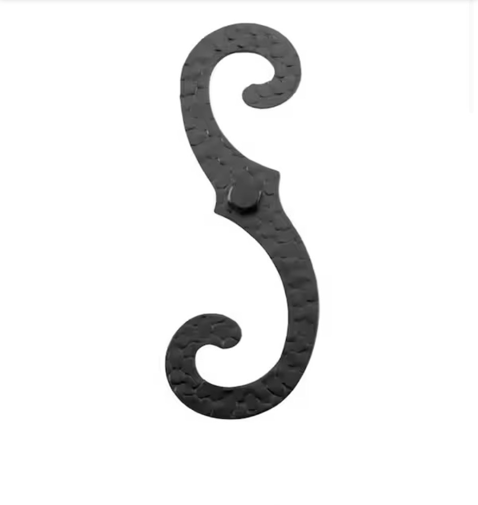 One Pair of Cast Iron Window Shutter Dogs 6-1/2" H x 2-1/4" W Renovator's Supply