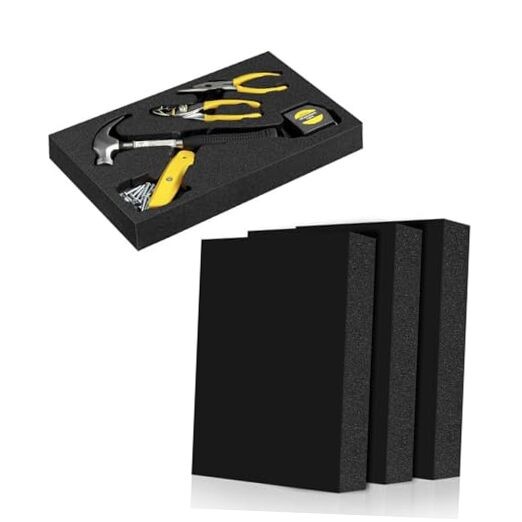 3 Pcs 16 x 12 x 2 Inches Foam Inserts for Cases - 3pcs-thickness 2in