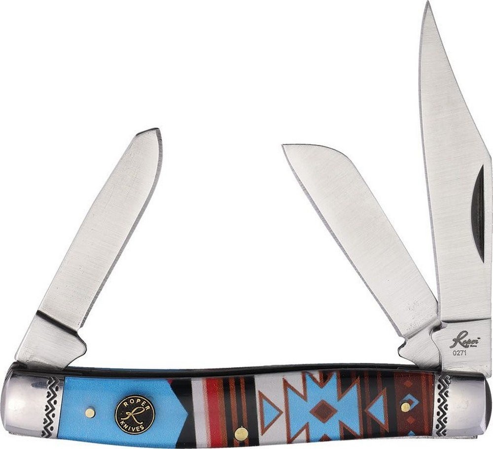 Roper Knives Stockman Sunset Folding Knife Carbon Steel Acrylic Handle RP0001WS2