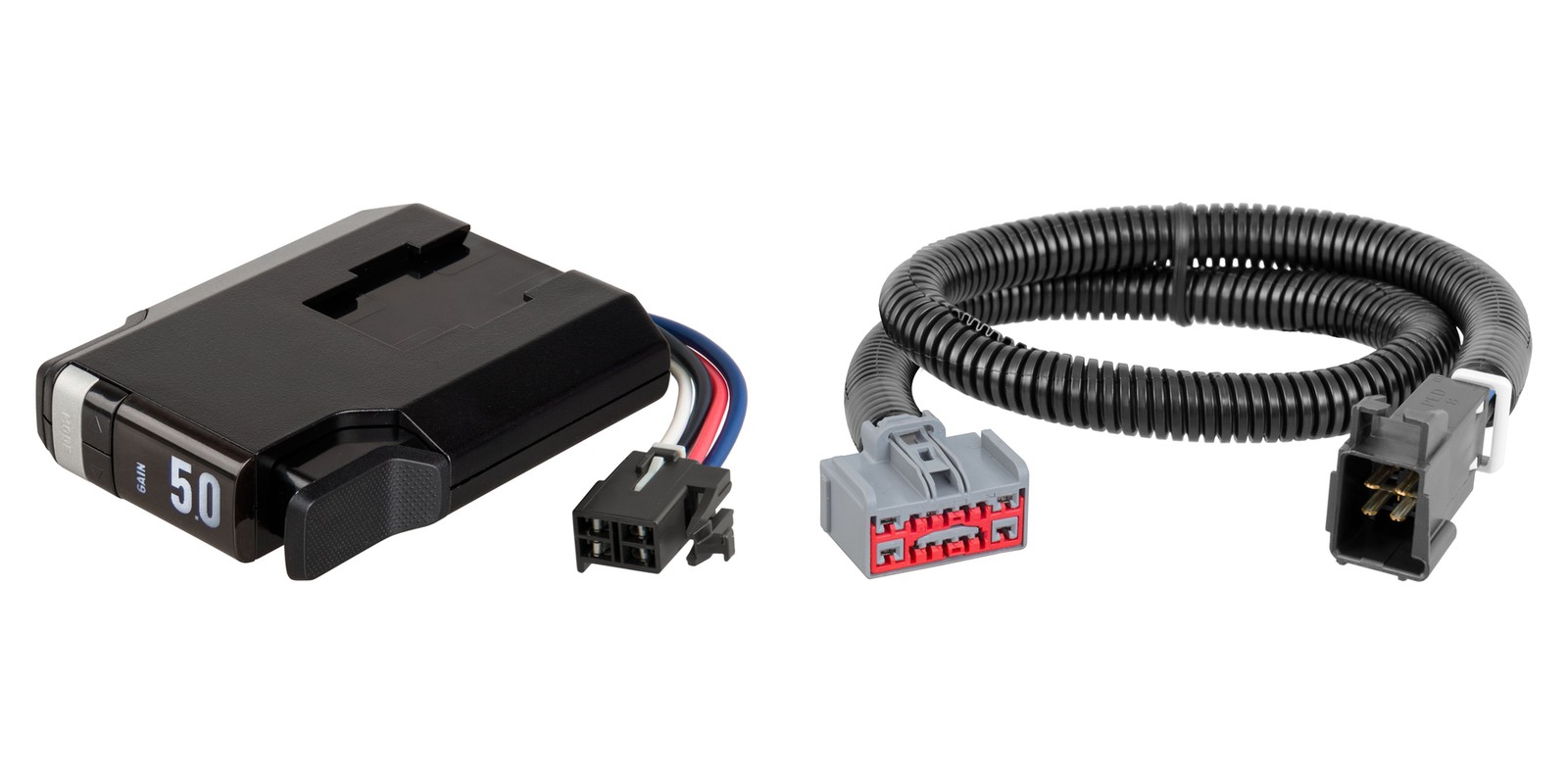 CURT Triflex Next Trailer Brake Controller & Vehicle Wiring Harness 51146 51525