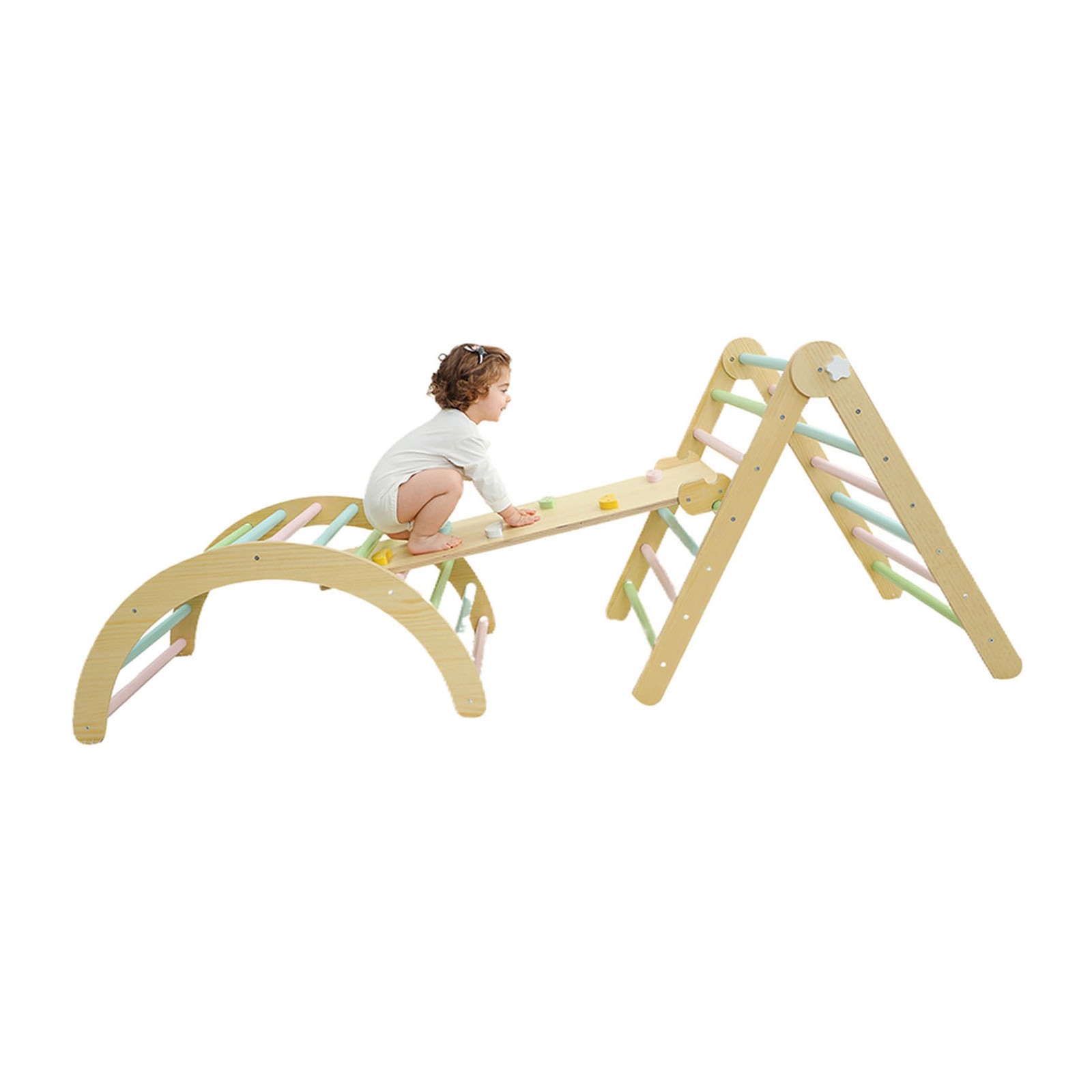 Toddler Ramp Ladder Set Playset Indoor Playground Slide Playset For 1-3 Kids