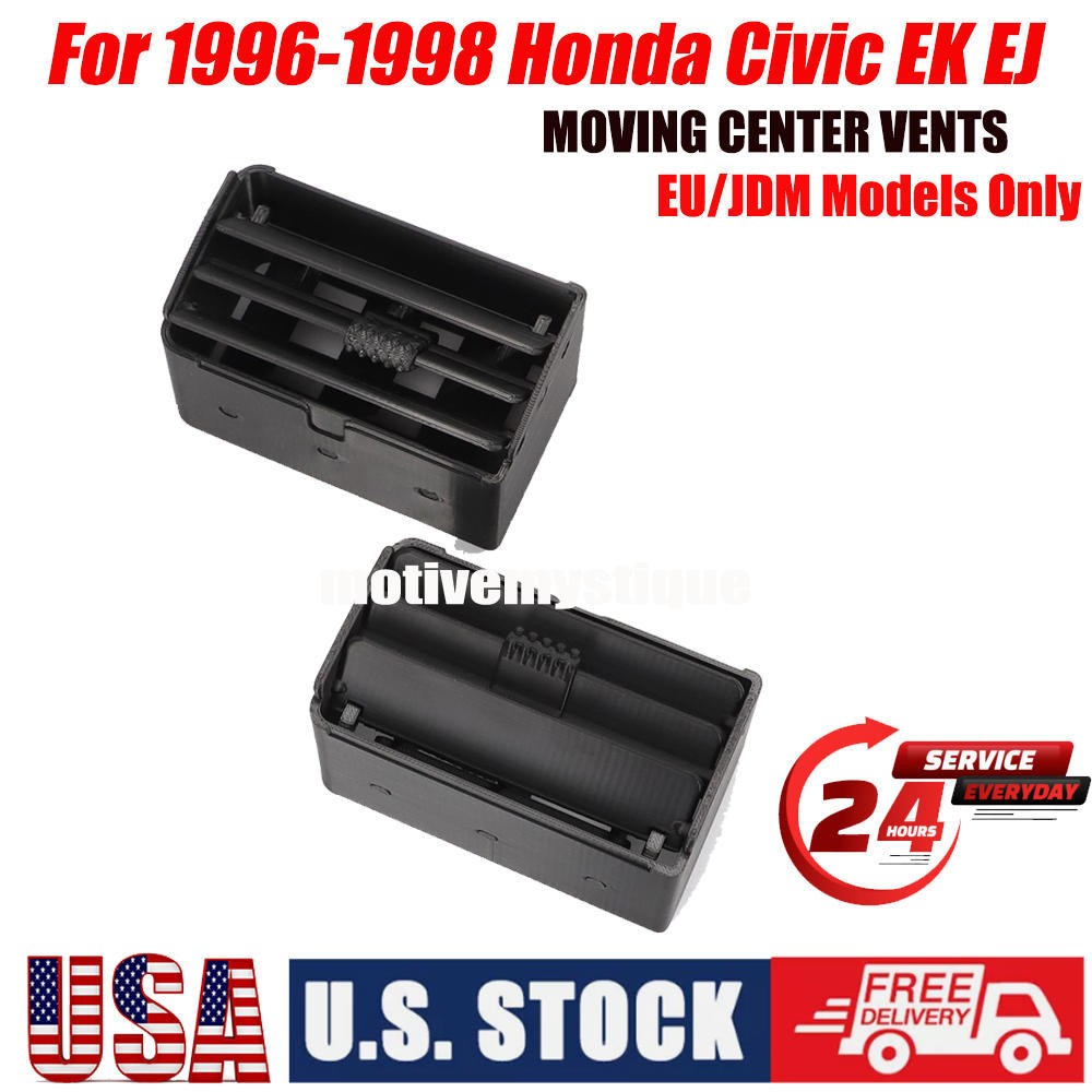 For 1996-98 Honda Civic EK EJ MOVING CENTER VENTS EU/JDM Models