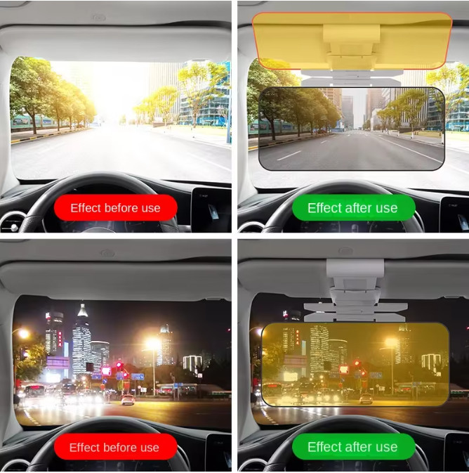 Day Night Universal HD Car Sun Visor Extension Car Anti Glare Driving Tac Visor