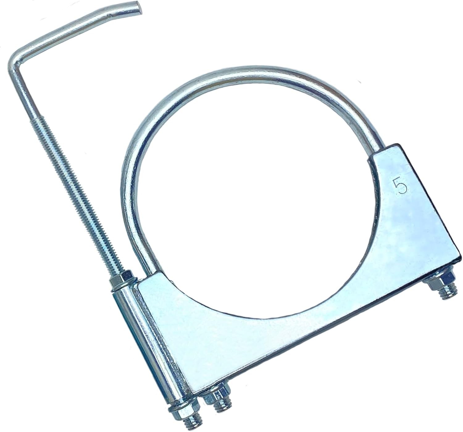 5" Universal Heavy Duty Exhaust Clamp With Hanger, Muffler Hanger Exhaust Pipe H
