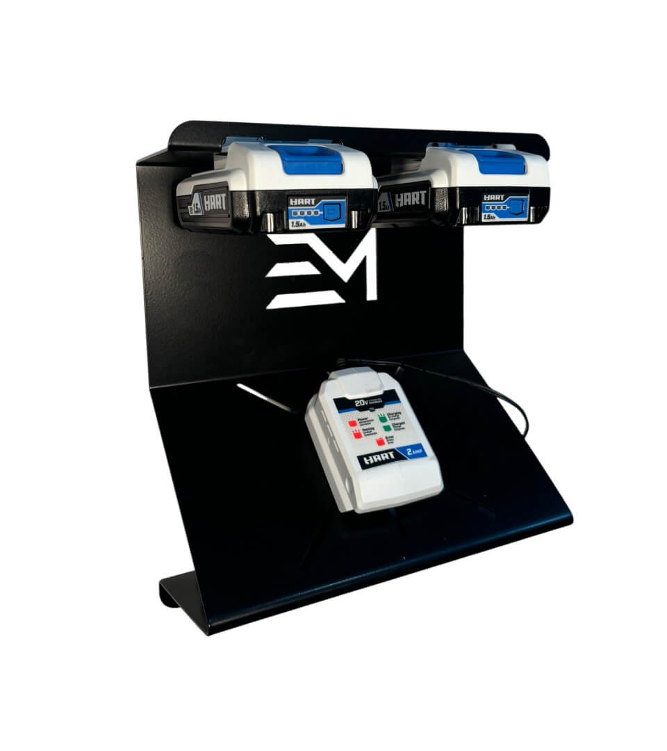 Charger and Battery Mount compatible with Hart 20V