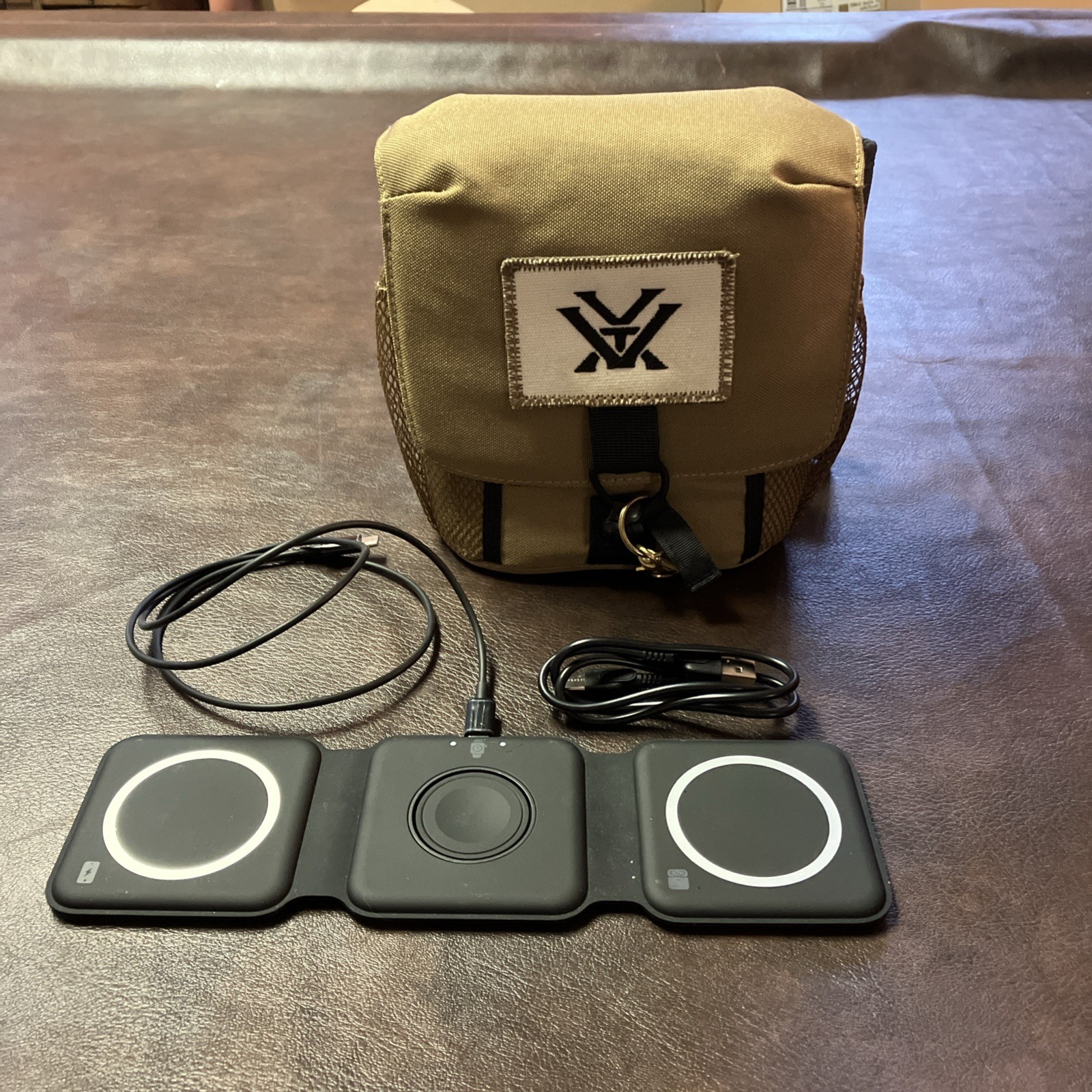 Vortex Binocular Carry Case NO HARNESS W/ Extras 7”x7”