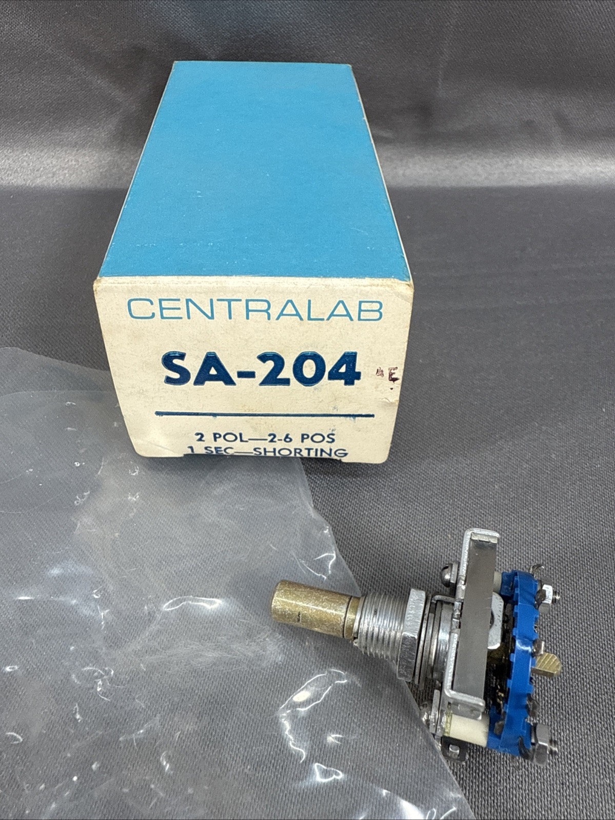 CENTRALAB SA-204 2 Pol-2-6 POS 1 Sec Shorting