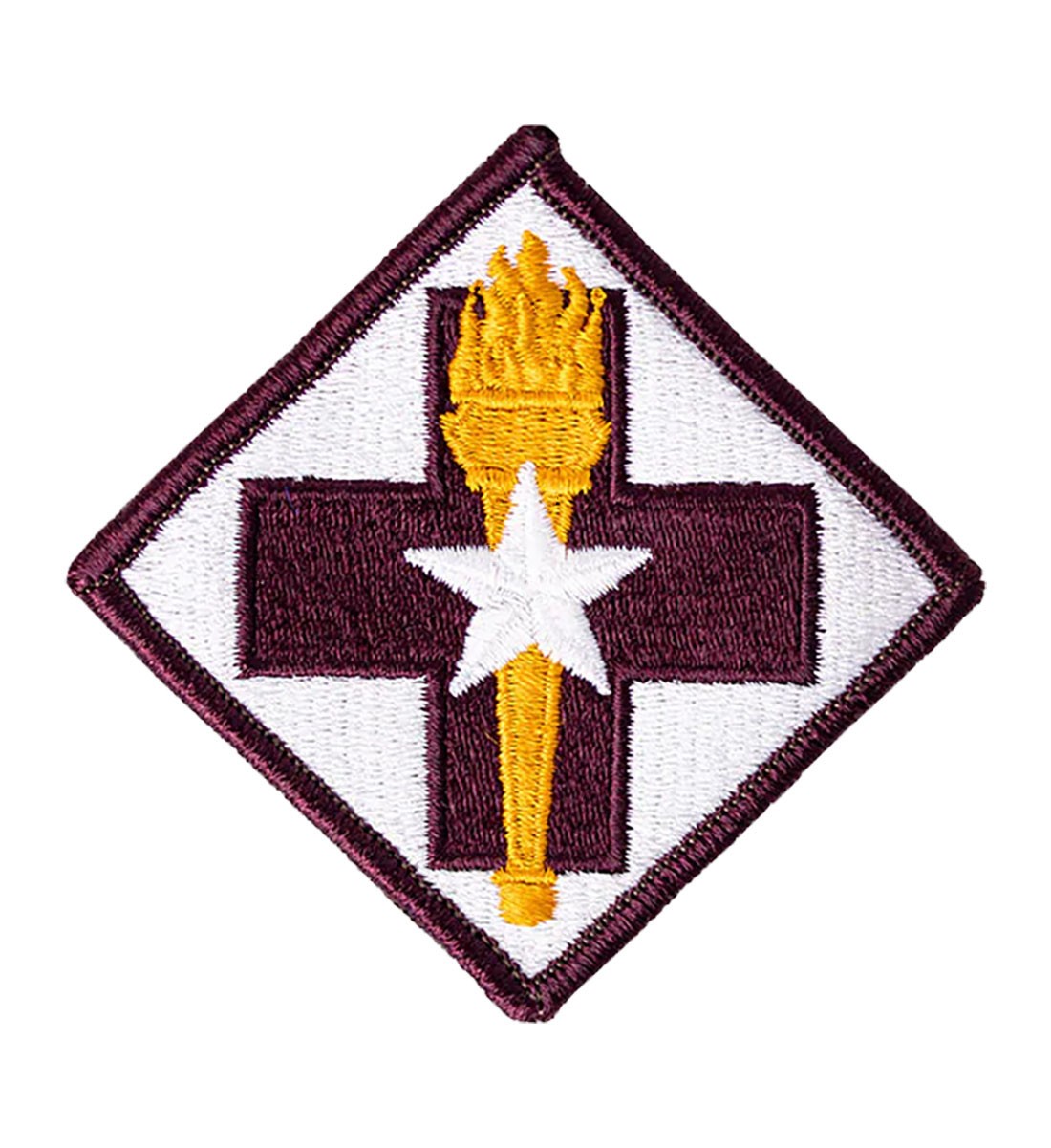 32nd Medical Brigade Color Patch with Hook Fastener-Veteran Owned Business