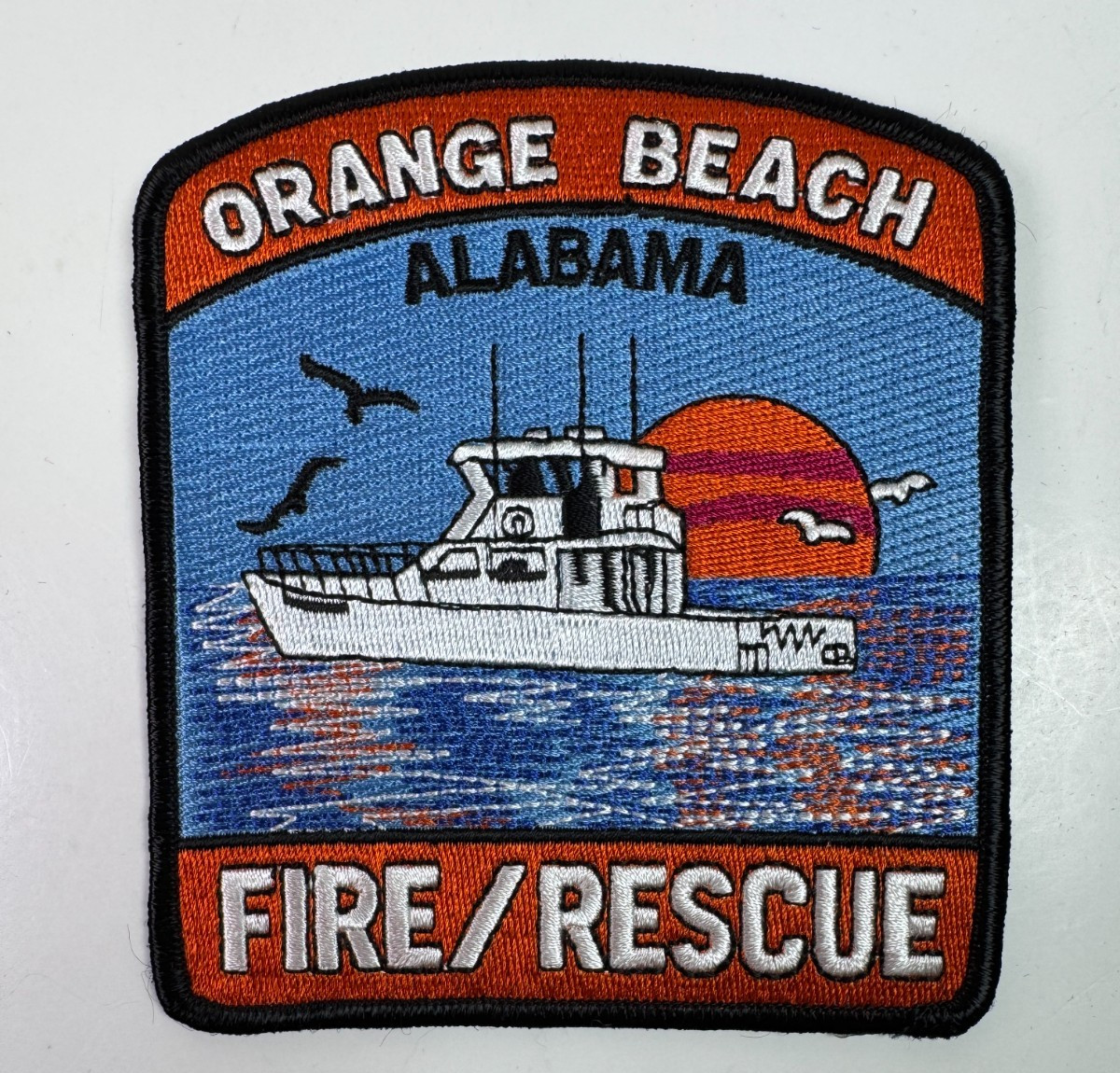 Orange Beach Fire Rescue Alabama AL Boat Sunset Patch R3