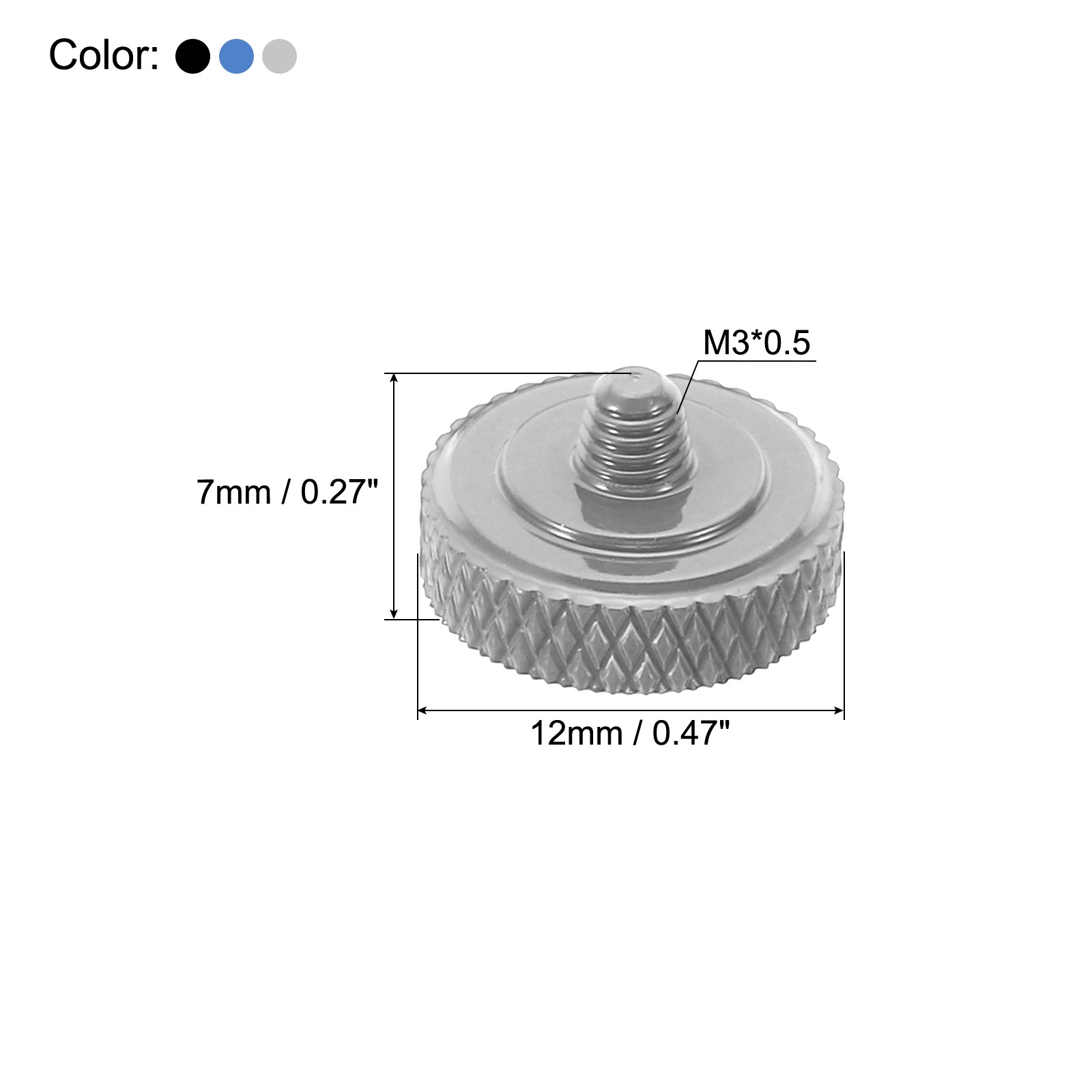 Camera Shutter Button 3pcs Shutter Release Button Carved, Blue Black Silver