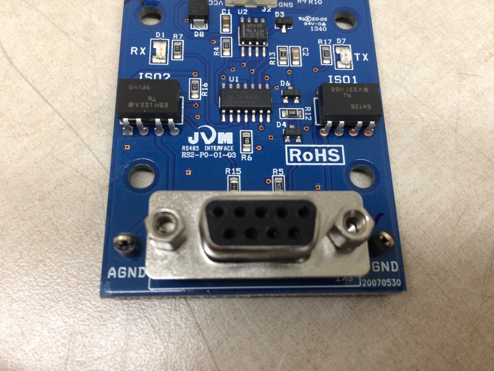 JVM RS485 Interface RS2-P0-01-03 J140610 RoHS