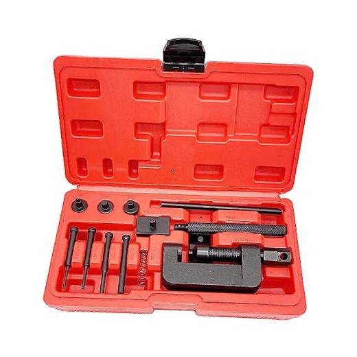 Chain Breaker, 13-Piece Chain Cutter Rivet Tool Set Riveting Breaker Riveter