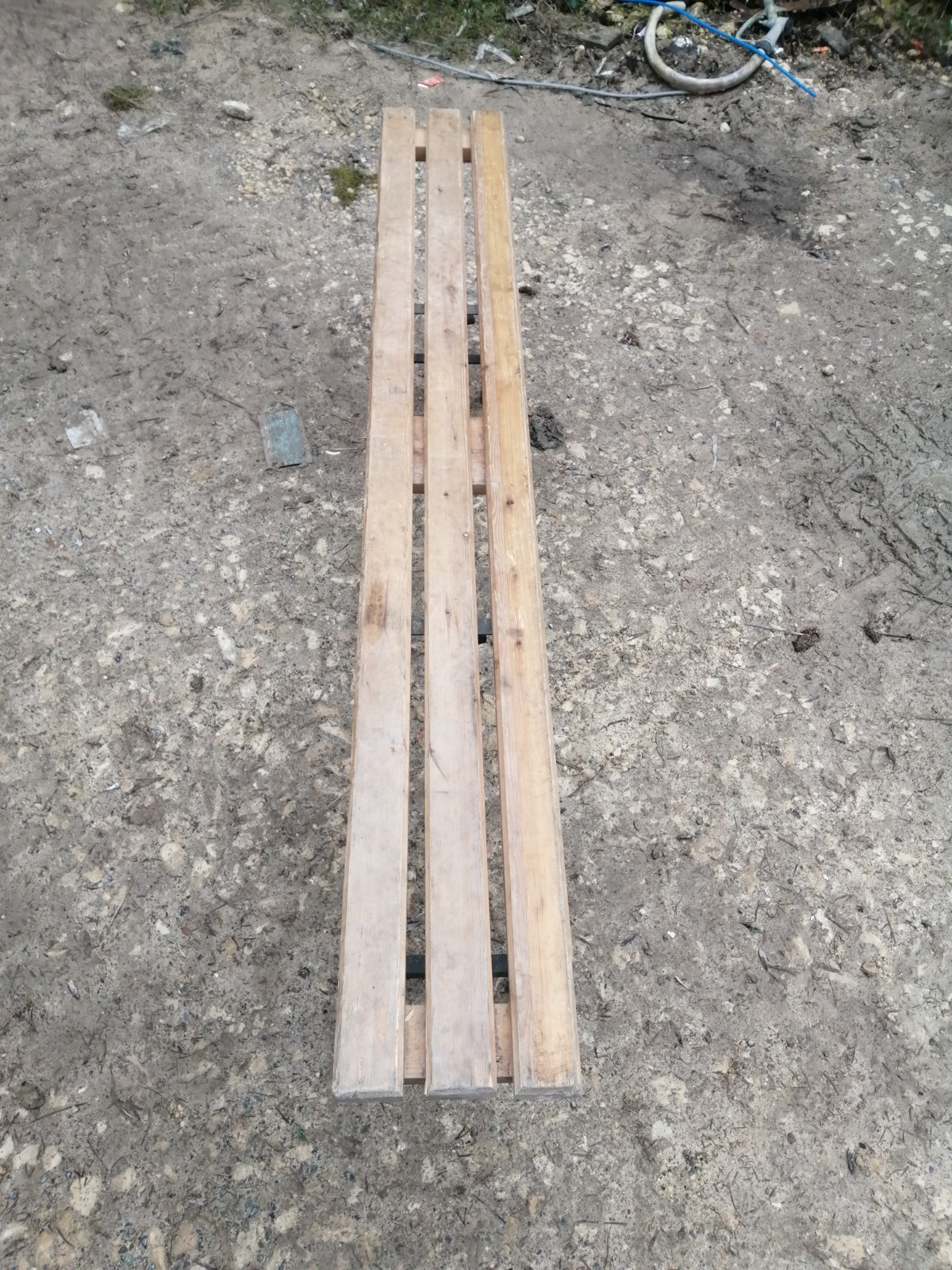 British Army Wooden Trestle Folding Bench Military School Event Surplus