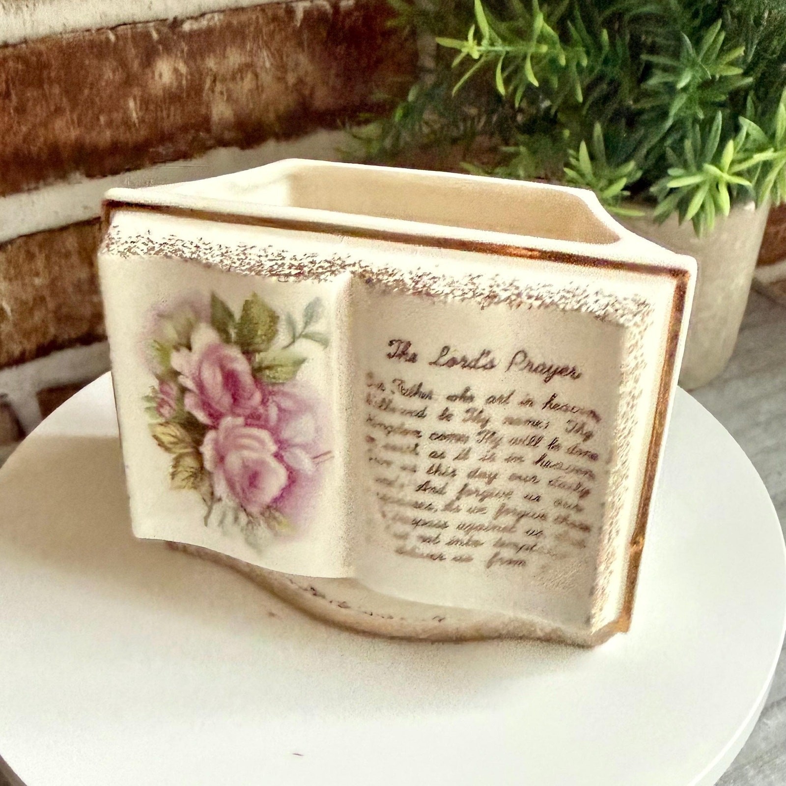 Lord's Prayer Wall Pocket Vase
