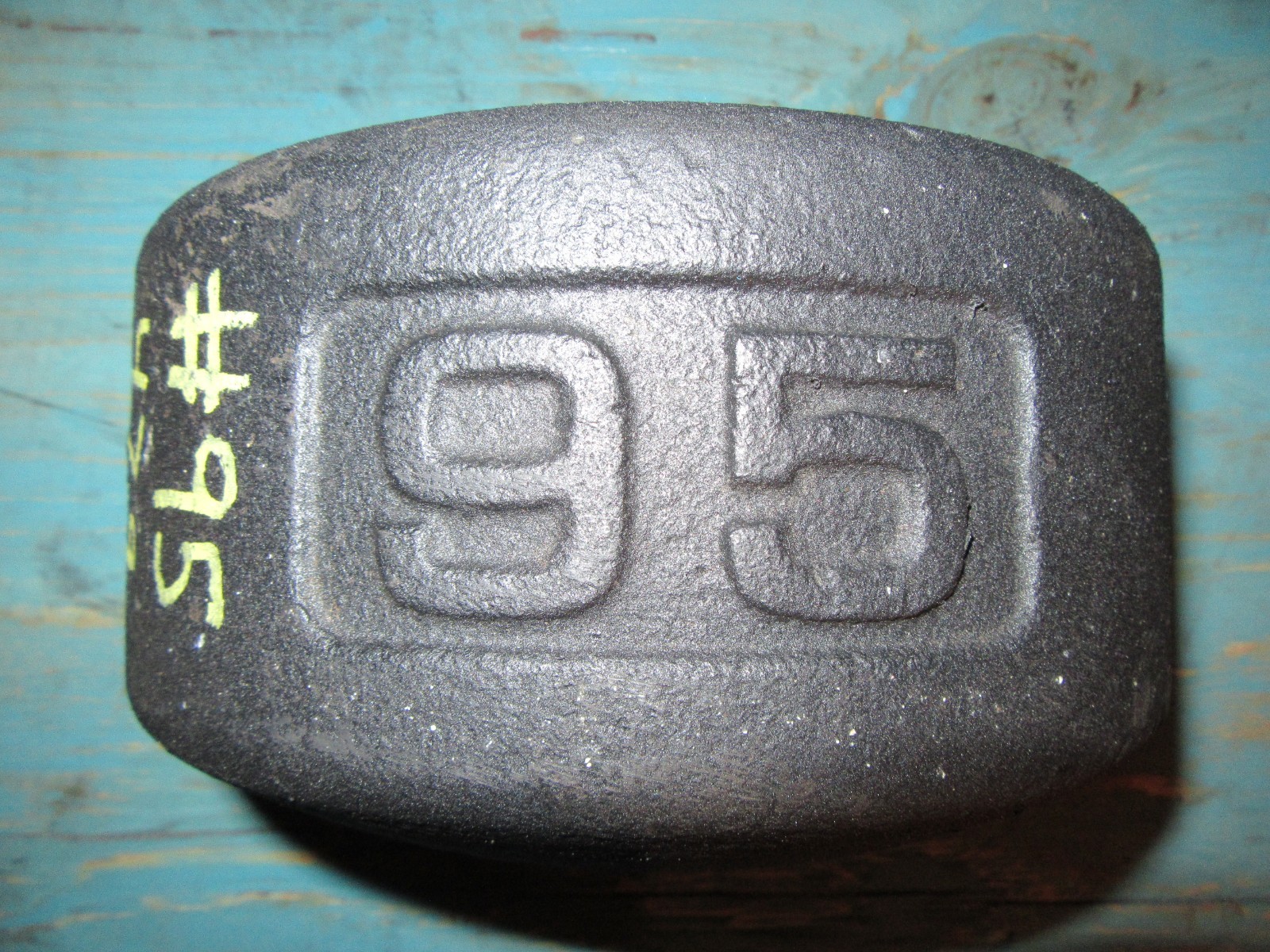 YORK Legacy Half 95 Pound Blob Grip Number Side 2nd Generation